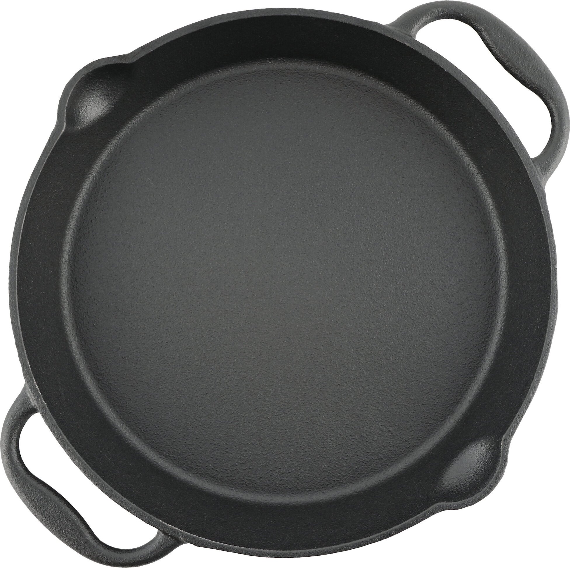 Żeliwna patelnia grillowa BBQ-Toro, Ø 25 cm, żeliwna patelnia do serwowania, termoodporne akcesorium do grilla