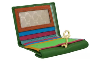 Elegancki portfel ze złotym zapięciem - Zielony - Portfele Elegancki portfel ze złotym zapięciem - Zielony - Portfele - miniaturka - grafika 8