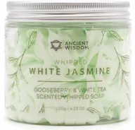 Mydła - Agrest i Biała Herbata Puszyste Kremowe Mydło, Ancient Wisdom, 120g - miniaturka - grafika 1