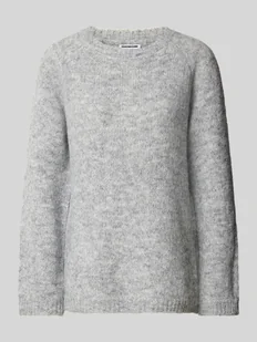 Sweter z dzianiny z prążkowanymi wykończeniami model ‘SUTTON’ - Swetry damskie - miniaturka - grafika 1