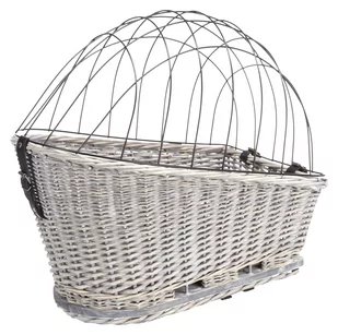 TRIXIE TRIXIE Kosz rowerowy z kratką 35 × 49 × 55 cm szary - Sprzęt podróżny i transportery dla psów - miniaturka - grafika 1