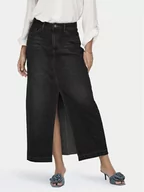 Spódnice - JDY Spódnica jeansowa Bella 15317441 Czarny Regular Fit - miniaturka - grafika 1