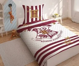 Detexpol Pościel bawełniana 140x200 Harry Poter Hogwarts 8799 - Pościel dla dzieci - miniaturka - grafika 1
