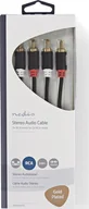 Kable komputerowe i do monitorów - Nedis Audio Cable 2x RCA -> 2 x RCA 2m Black - miniaturka - grafika 1