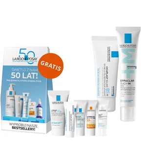 Zestaw La Roche-Posay Cicaplast Baume B5+, kojący balsam regenerujący, 40 ml + Effaclar DUO+M, nawilżający krem do cery trądzikowej, 40 ml + box z mini produktami gratis - Balsamy i oliwki dla dzieci Zestaw La Roche-Posay Cicaplast Baume B5+, kojący balsam regenerujący, 40 ml + Effaclar DUO+M, nawilżający krem do cery trądzikowej, 40 ml + box z mini produktami gratis - Balsamy i oliwki dla dzieci - miniaturka - grafika 1