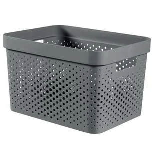 CURVER Pojemnik ażurowy INFINITY 17L ciemno-szary CURVER Recycled 245661 - Pudła i pojemniki do przechowywania - miniaturka - grafika 1