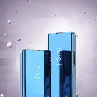 Clear View Case futerał etui z klapką Samsung Galaxy A22 4G niebieski - Etui i futerały do telefonów - miniaturka - grafika 3