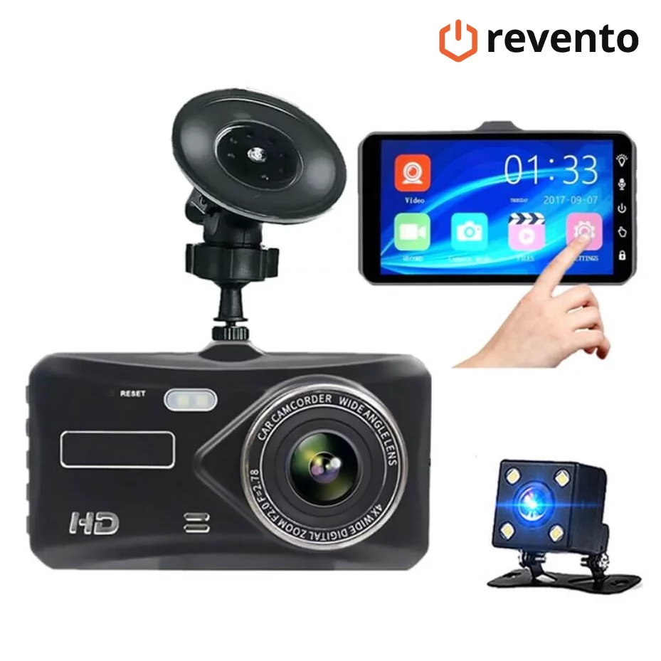 Kamera samochodowa REVENTO GT300 Wideorejestrator z kamerą cofania - Ceny i  opinie na Skapiec.pl