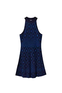 Desigual Sukienka damska Vest_EL Havre, niebieski, XS - Sukienki - miniaturka - grafika 1