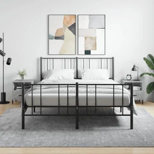 vidaXL Szafki nocne 2 szt. Beton szary 40x35x47,5 cm Materiał drewnopochodny - Stolik nocny - Szafki nocne - Szafa - Szafka nocna - Szafki nocne - miniaturka - grafika 1