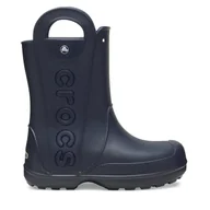 Kalosze damskie - Kalosze Crocs Handle It Rain Boot 210956 Granatowy - miniaturka - grafika 1