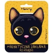 Zakładki do książek - Henry Zakładka magnetyczna. Kotek czarny - Henry - miniaturka - grafika 1