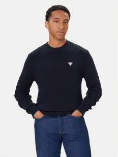 Guess Sweter M4BR30 Z3HM1 Granatowy Regular Fit - Swetry męskie - miniaturka - grafika 1