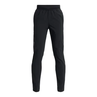 Chłopięce spodnie treningowe Under Armour UA Unstoppable Tapered Pant - czarne - Koszulki i topy damskie - miniaturka - grafika 1