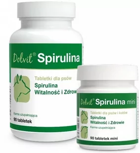 Dolvit Spirulina 2x90 tabletek - Suplementy i witaminy dla psów - miniaturka - grafika 1