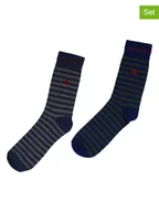 Skarpetki męskie - The Time of Bocha Skarpety (2 pary) w kolorze granatowo-szaro-oliwkowym - miniaturka - grafika 1