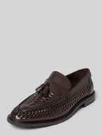 Półbuty męskie - Mokasyny typu tassel loafer z efektem plecionki model ‘Lozham’ - miniaturka - grafika 1