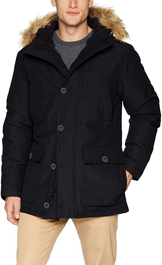 Męska kurtka puchowa Goodthreads z kapturem czarna M