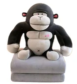 Maskotki i pluszaki - GORYL Z KOCYKIEM MAŁPKA MASKOTKA ZABAWKA PLUSZOWA PRZYTULANKA 36cm - miniaturka - grafika 1