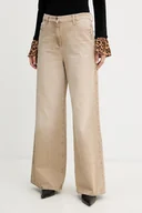 Spodnie damskie - Patrizia Pepe jeansy damskie kolor beżowy 8P0715 D124 - miniaturka - grafika 1