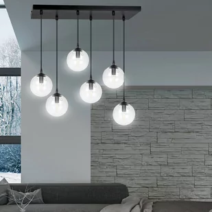 Emibig COSMO 6 BL TRANSPARENT 711/6 lampa wisząca 6x40W/E14 IP20 711/6 - Lampy sufitowe - miniaturka - grafika 2