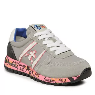 Buty dla dziewczynek - Sneakersy Premiata Sky 18039340 M Grey/Pink - grafika 1