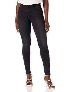 Spodnie damskie - NAF Damskie spodnie jeansowe Gpower Skinny, Czarny Kamień, 44 - grafika 1