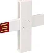 Czytniki kart pamięci - Czytnik +ID Smart Card Reader white BLISTER 4748001003731 - miniaturka - grafika 1