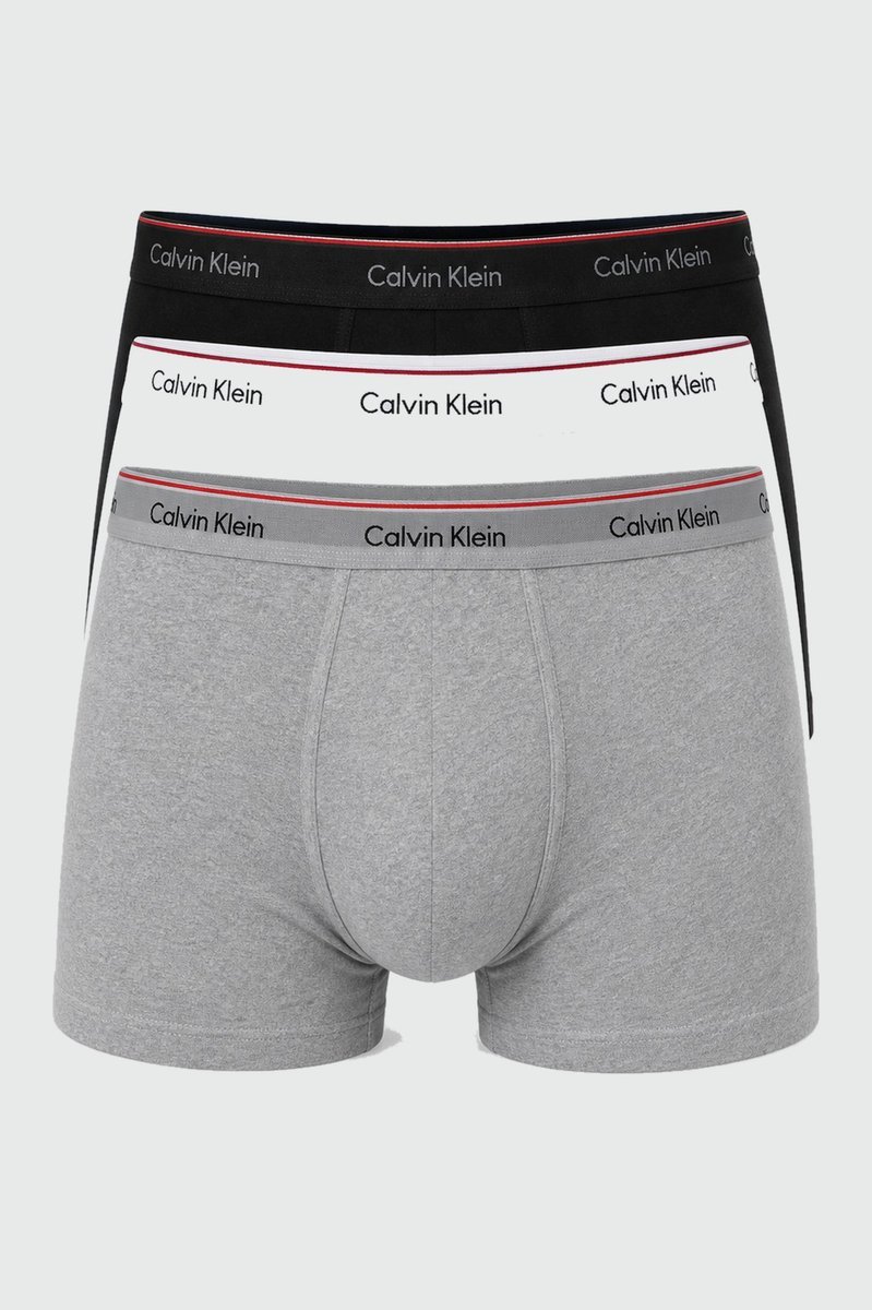 Calvin Klein Bokserki 8103353649 3 Pack Low Rise Trunks r.L