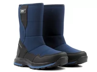Śniegowce damskie - Śniegowce damskie na rzep - DK TECH Aqua Soft Shell 2182, granatowe - miniaturka - grafika 1