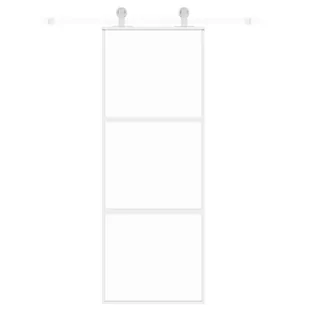 Drzwi przesuwne, złote, 76x205 cm, szkło hartowane i aluminium 8721012120389 - Drzwi wewnętrzne - miniaturka - grafika 4