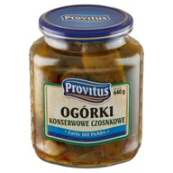 Warzywa w marynacie - Provitus Ogórki konserwowe czosnkowe 720 ml - miniaturka - grafika 1