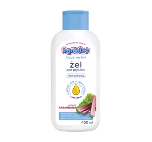 Nivea Bambino Rodzina Żel pod prysznic hiperdelikatny - zapach Rabarbaru 400ml - Kosmetyki kąpielowe dla dzieci - miniaturka - grafika 1