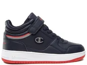 Buty dla chłopców - Buty dziecięce Champion S32405BS518 REBOUND VINTAGE MID B GS Niebieskie - miniaturka - grafika 1