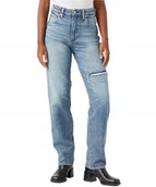Spodnie damskie - Jeansy Wrangler Mom Straight 112343582 W27M38479 Tainted Wash W 27 / L 32 - miniaturka - grafika 1