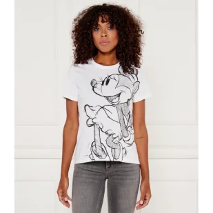 Desigual T-shirt DESIGUAL X DISNEY | Regular Fit - Koszulki i topy damskie - miniaturka - grafika 1