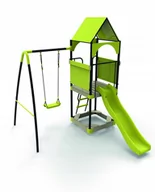 Place zabaw - Metalowy Plac Zabaw Dla Dzieci Kajtek Jasnozielony - miniaturka - grafika 1
