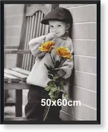 Ramki na zdjęcia - Rama aluminiowa 50x60cm czarny półmat - AL11 / ARTVIC - miniaturka - grafika 1