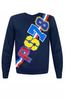 Bluzy męskie - Bluza męska Plein Sport C-Neck bawełniana granatowa z nadrukiem -M - miniaturka - grafika 1