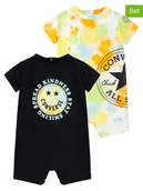 Pajacyki dla niemowląt - Converse Rampersy (2 szt.) w kolorze pomarańczowo-czarnym - miniaturka - grafika 1