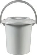 Wiadra i kastry budowlane - Curver 228178 kosz na śmieci z de Toilette 10 L z tworzywa sztucznego antracyt 31 x 31 x 32 cm 5502650 - miniaturka - grafika 1