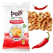 Paluszki - Tarallini z CHILLI Włoskie Chlebki Chrupiąca Przekąska Smak 100g Taralli - miniaturka - grafika 1