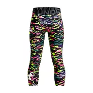 Spodnie i spodenki dla dziewczynek - Legginsy dziewczęce Under Armour HG ARMOUR NOV 3/4 LGS - miniaturka - grafika 1