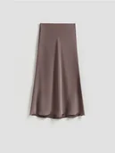 Spódnice - Reserved - Spódnica midi - brązowy - miniaturka - grafika 1