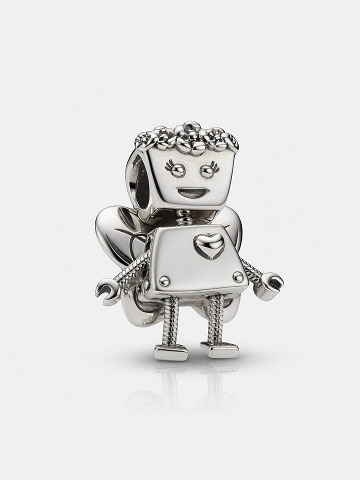 Pandora Srebrny charms 'Robot Girl