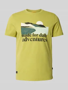 T-shirt z nadrukiem z motywem i napisem - Koszulki męskie - miniaturka - grafika 1