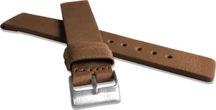 Lavvu LAVVU Brązowy gładki pasek PLAIN z luksusowej skóry Top Grain - 18 - Akcesoria do smartwatchy - miniaturka - grafika 1