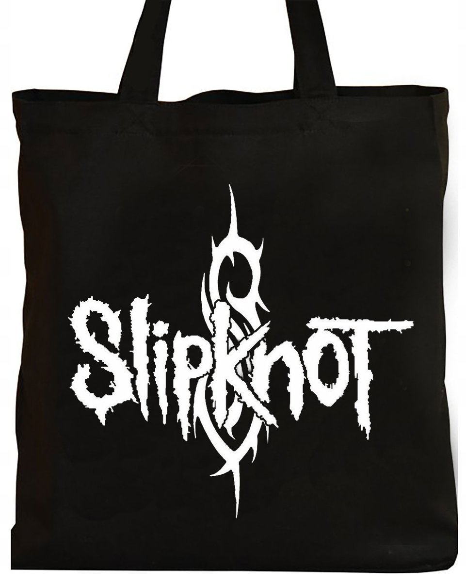CZARNA TORBA NA ZAKUPY SLIPKNOT HARDROCK Y5
