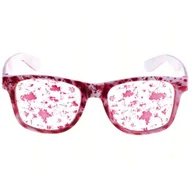 Gadżety dla niej i dla niego - Funny Fashion Okulary party, "Krwawe rozbryzgi", czerwone - miniaturka - grafika 1