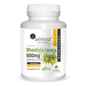 Suplementy naturalne - Aliness Ekstrakt z różeńca górskiego Rhadiola rosea 500 mg 100 kapsułek 5903242581274 - miniaturka - grafika 1